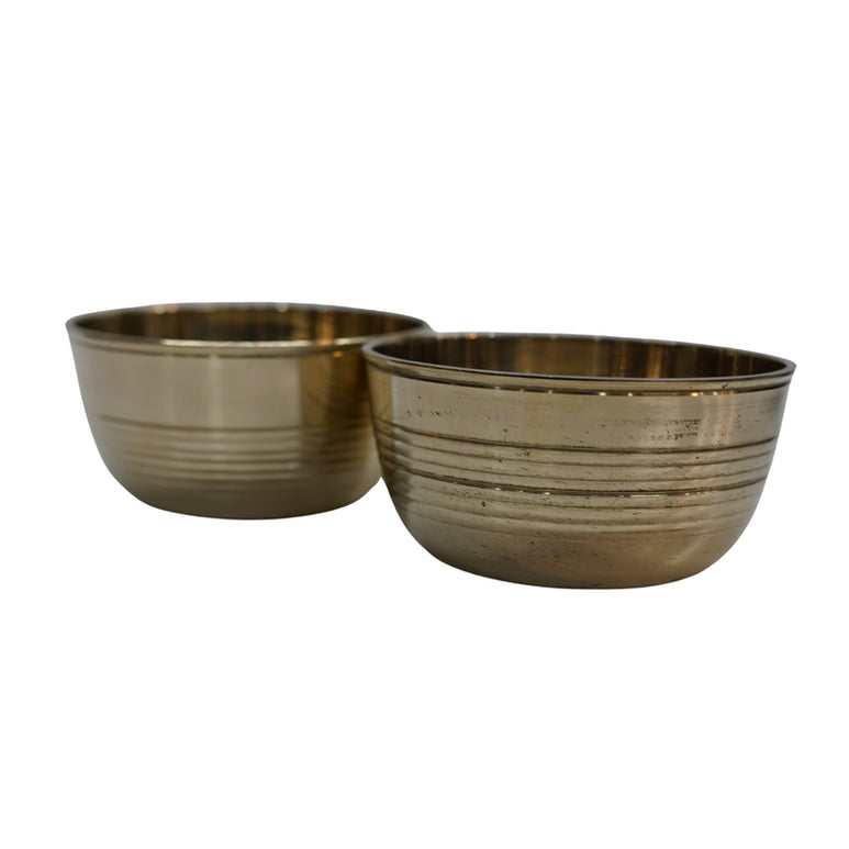 Brass Dining Bowl Peetal Ki Katori (Set of 2) 384g