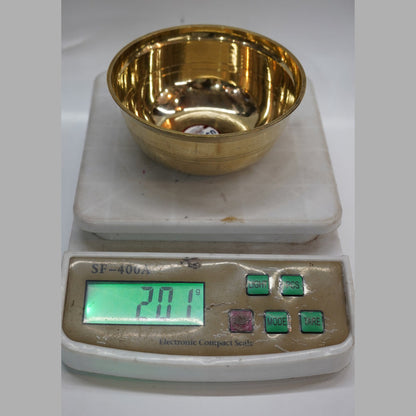 Brass Dining Bowl Peetal Ki Katori 402g (Pack of 2)