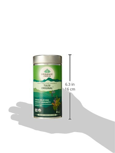 Organic India Organic India Tulsi Original Tea Tin packet - PUSHMYCART