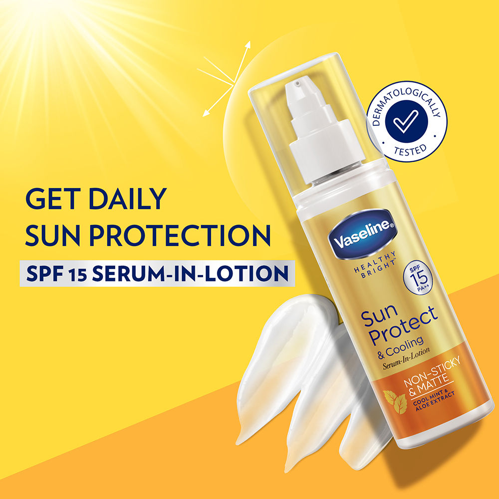 Vaseline Sun Protect and Cooling Spf 15 Body Serum Lotion