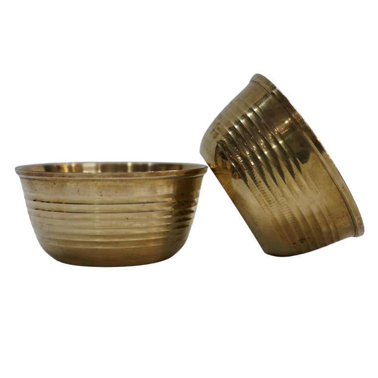 Handcrafted Brass Bowl (Pack of 2) 378g