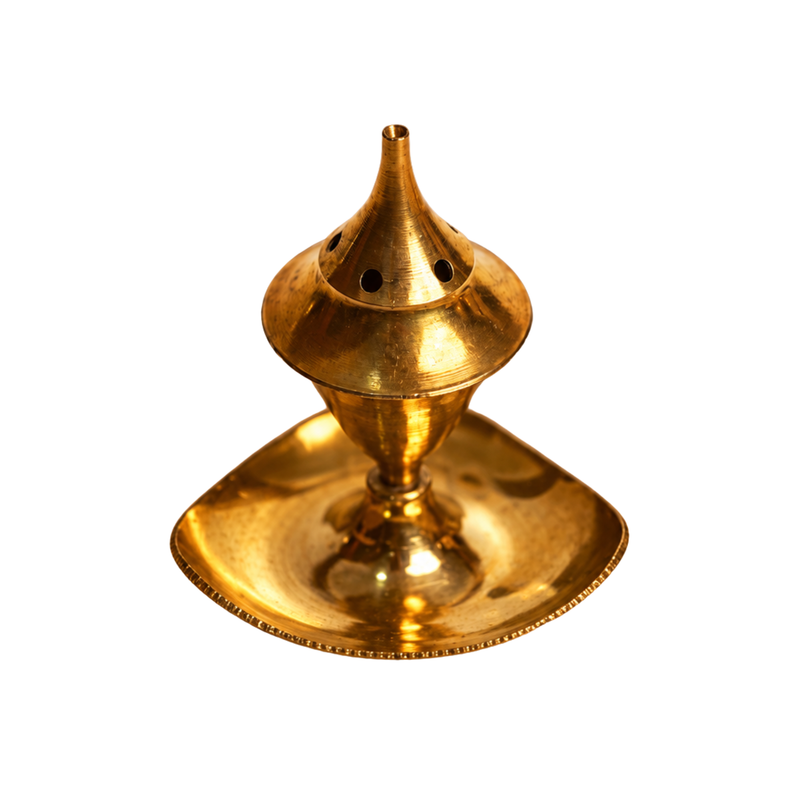 Mahita Collections Traditional Brass Agarbatti Incense Stick Stand