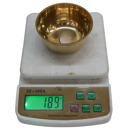Handcrafted Brass Bowl (Pack of 1) 189g
