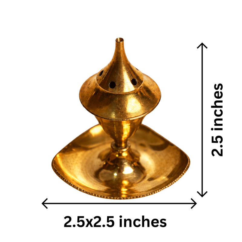 Mahita Collections Traditional Brass Agarbatti Incense Stick Stand