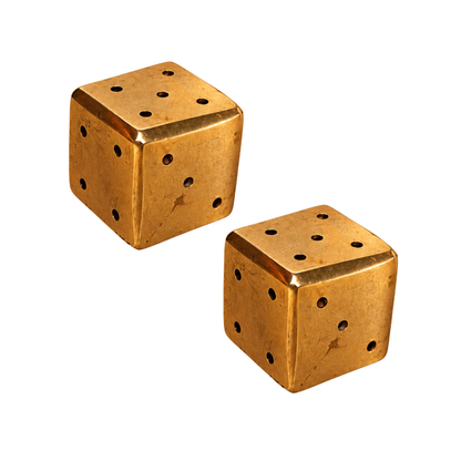 Mahita Collections Brass Dice Incense Holder Agarbatti Stand