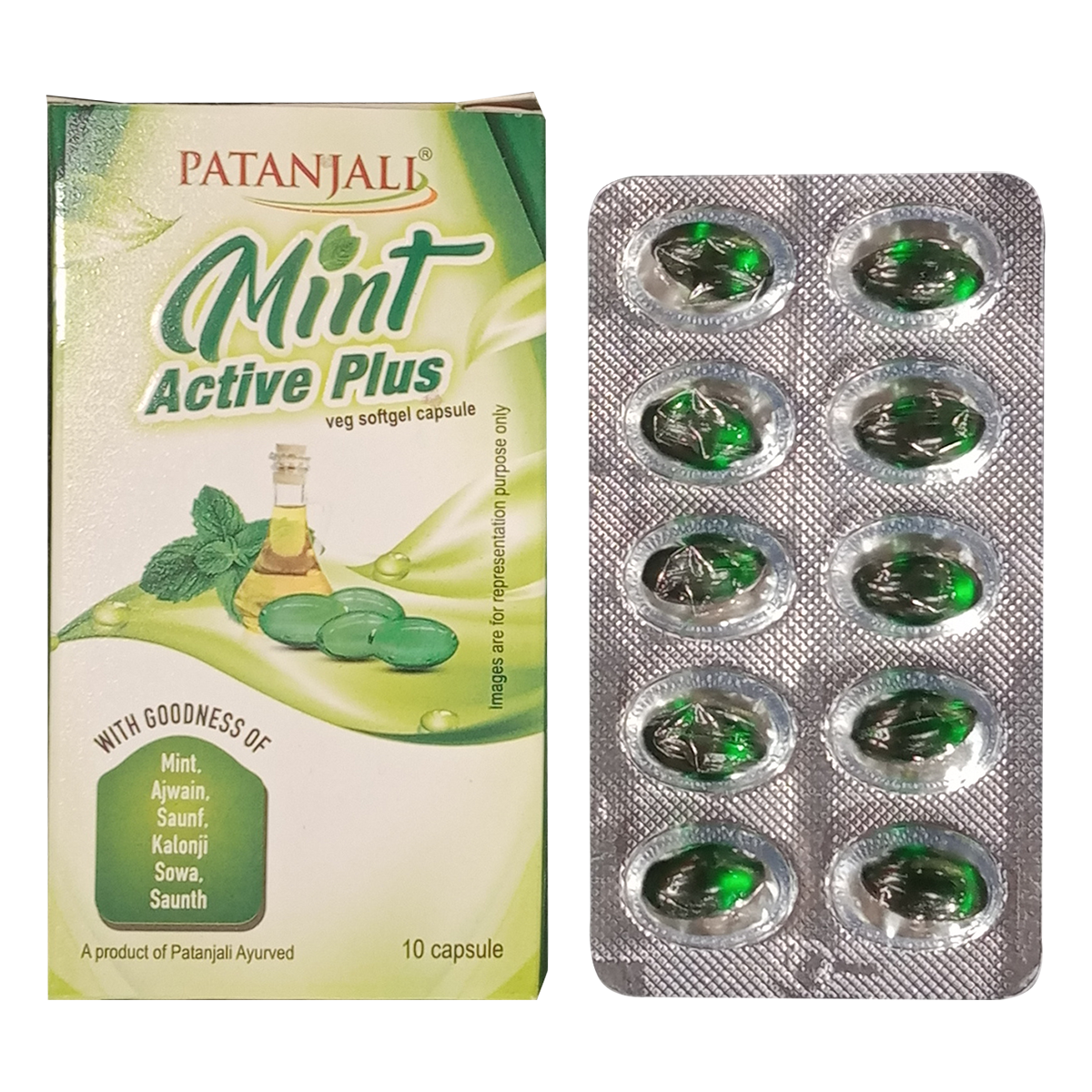 Patanjali Mint Active Plus veg Softgel