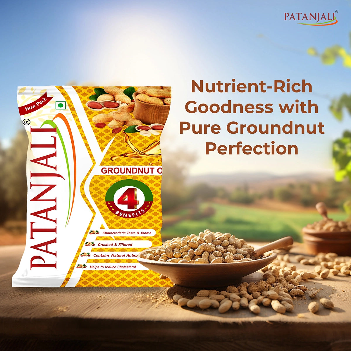 Patanjali Groundnut Oil Pouch