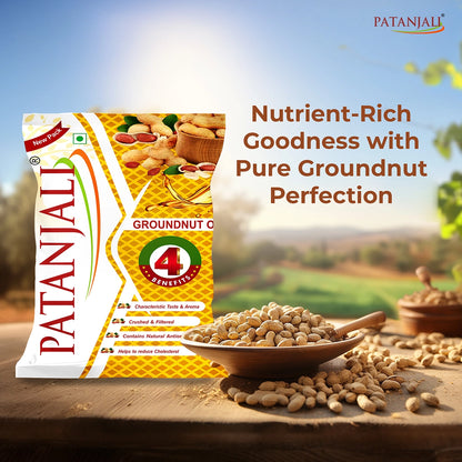 Patanjali Groundnut Oil Pouch