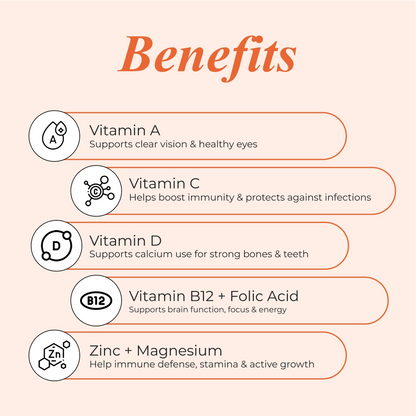 Nutrela Multi- Vitamin Kids Gummies- Straberry Flavour