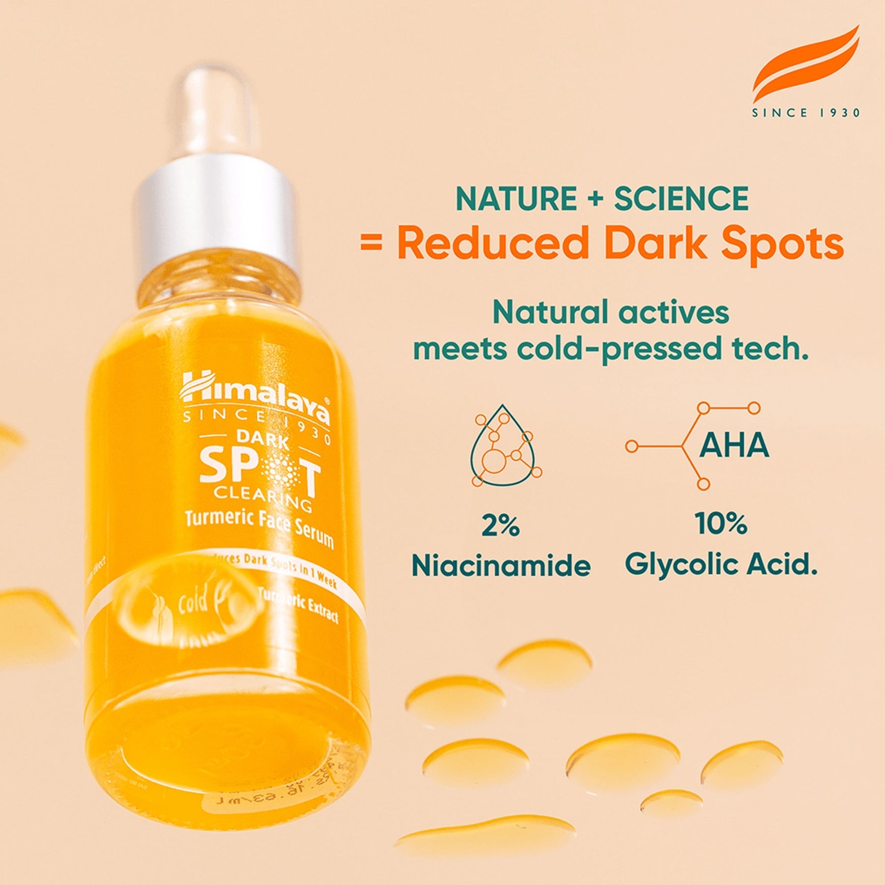 Himalaya Dark Spot Clearing Turmeric Face Serum - PUSHMYCART