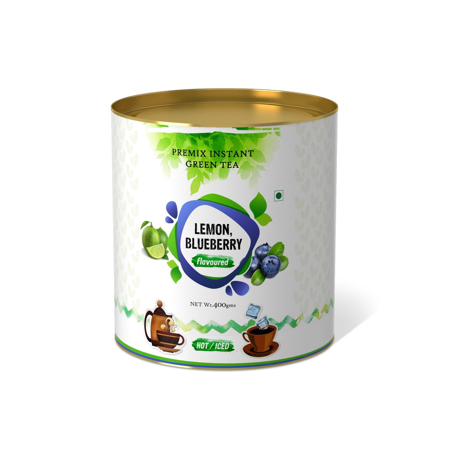 The Tea Planet Lemon Blueberry Flavoured Instant Green Tea