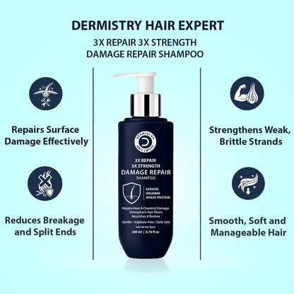 Dermistry Damage Repair Shampoo | Keratin & Arginine