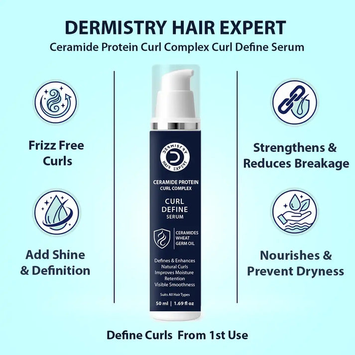 Dermistry Curl Defining Hair Serum frizz control