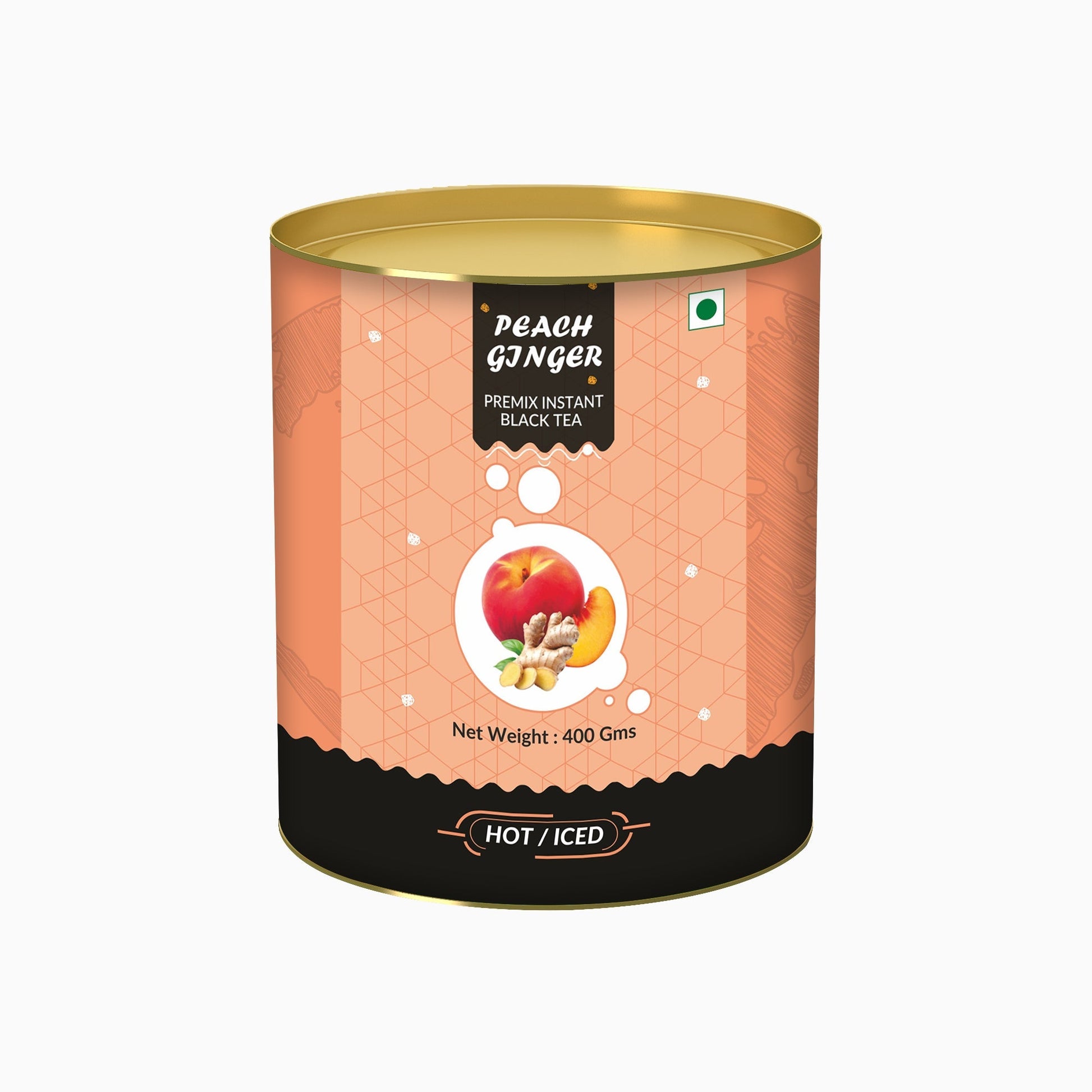 The Tea Planet Peach Ginger Flavoured Instant Black Tea