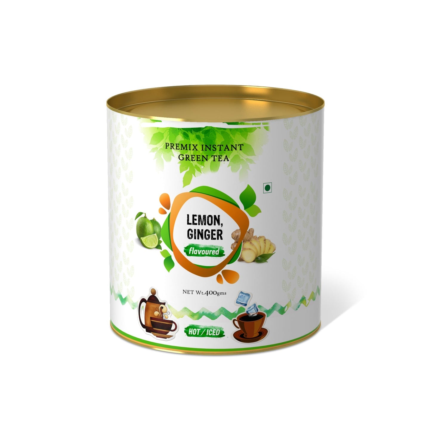 The Tea Planet Lemon Ginger Flavoured Instant Green Tea