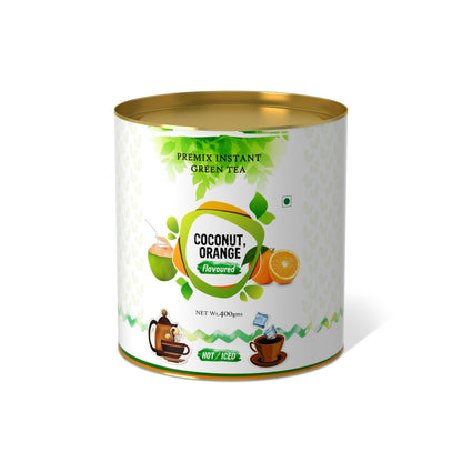 The Tea Planet Cococnut Orange Flavoured Instant Green Tea