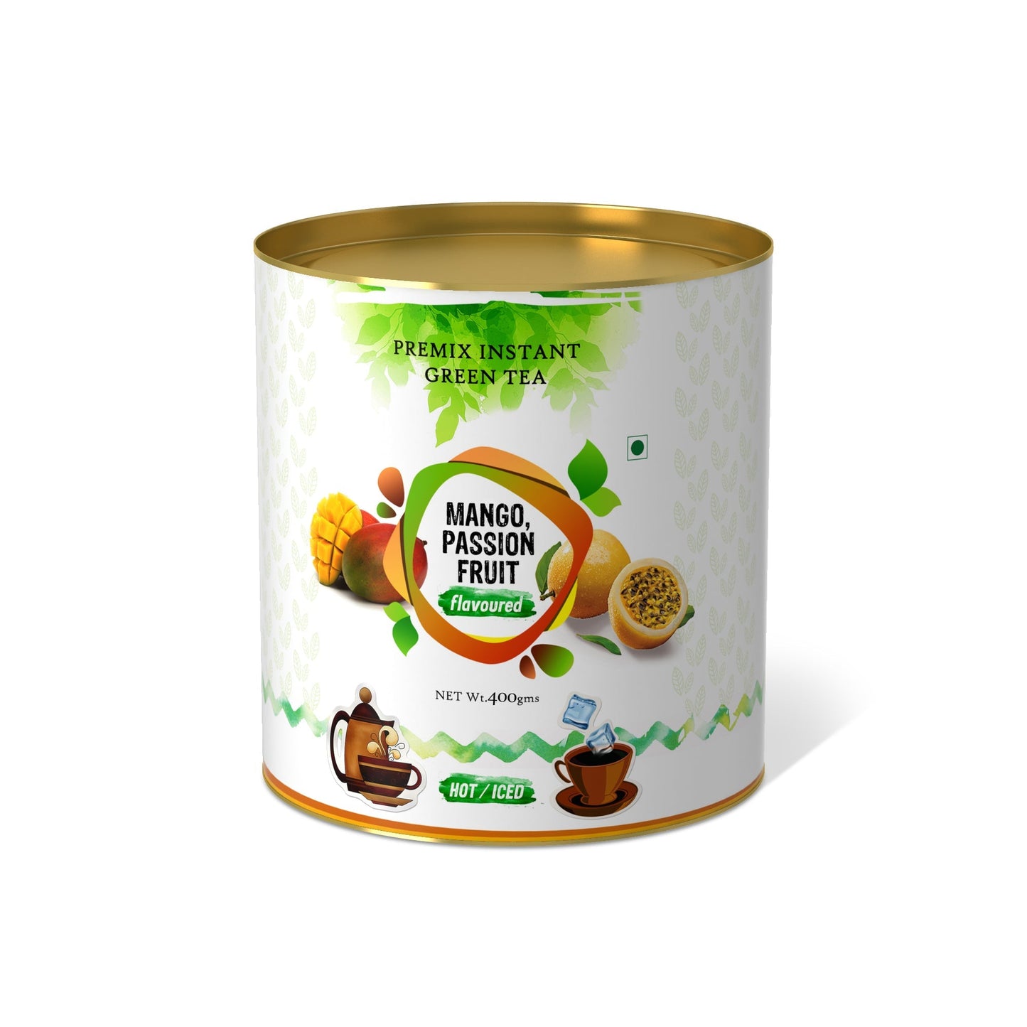 The Tea Planet Mango Passion Fruit Flavoured Instant Green Tea