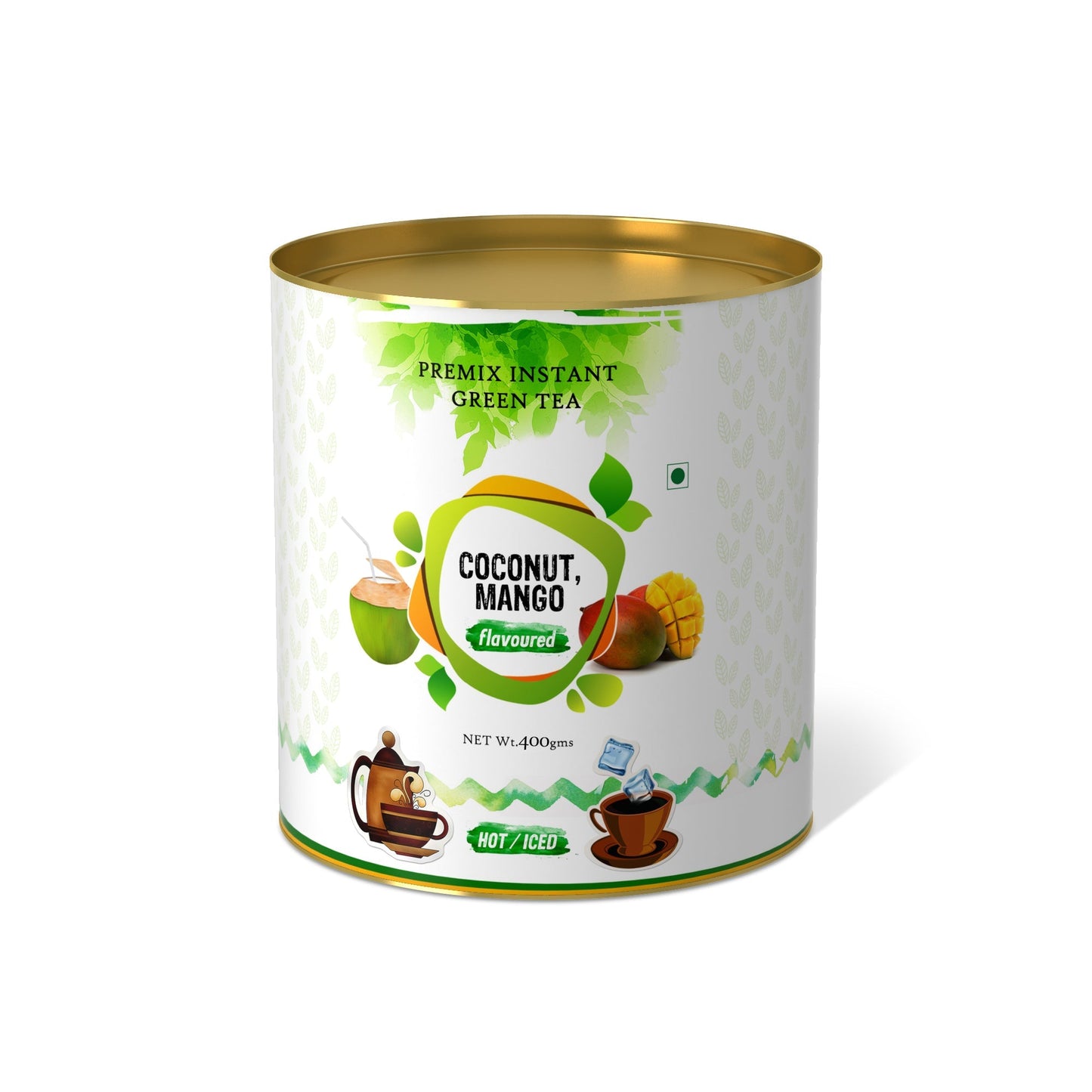 The Tea Planet Coconut Mango Flavoured Instant Green Tea