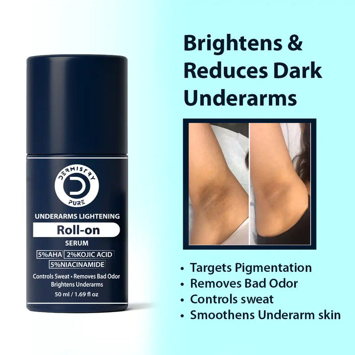 Dermistry Underarm Lightening Roll On For Dark Underarms 