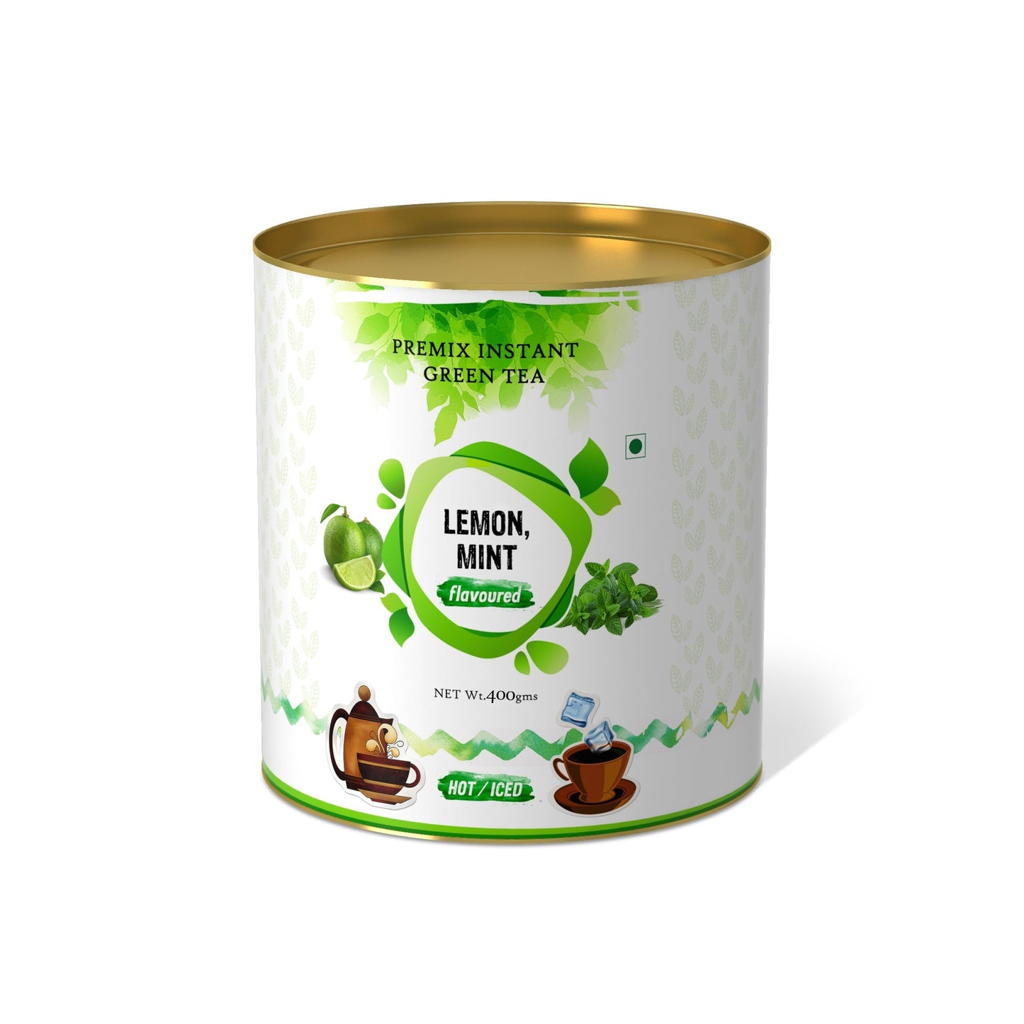 The Tea Planet Lemon & Mint Flavoured Instant Green Tea