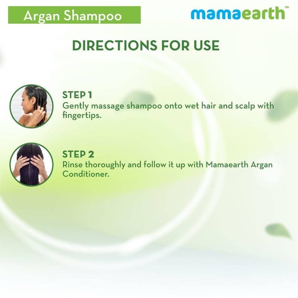 Mamaearth Argan Shampoo For Frizz|Free and Stronger Hair