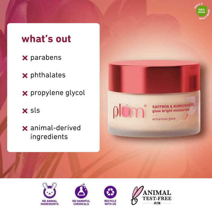 Plum Saffron & Kumkumadi Oil Glow Bright Moisturizer