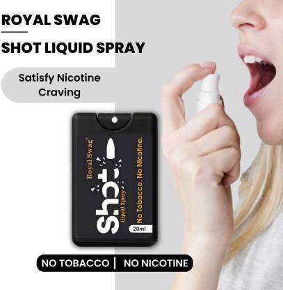 Royal Swag Ayurvedic And Herbal Cigarettes with Shot Helps in Quit Smoking | 20 Sticks in 1 Shot