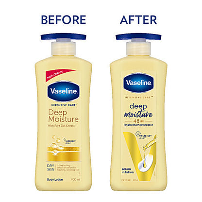 Vaseline Deep Moisture Serum In Lotion - For Dry Skin