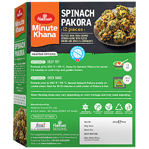 Haldirams Spinach Pakora - PUSHMYCART