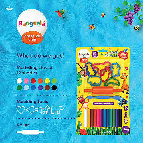 Rangeela Animal Series Creative Clay Kit for Kids