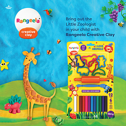 Rangeela Animal Series Creative Clay Kit for Kids