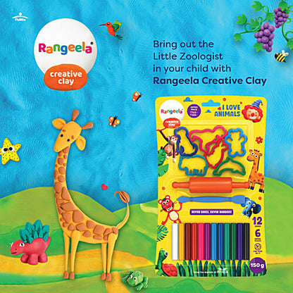 Rangeela Animal Series Creative Clay Kit for Kids