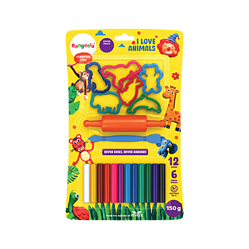 Rangeela Animal Series Creative Clay Kit for Kids