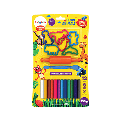 Rangeela Animal Series Creative Clay Kit for Kids