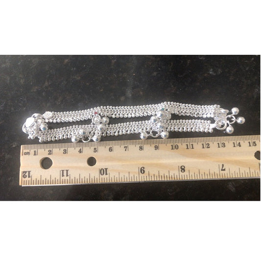 Pure Silver Anklets For Kids 33 grams