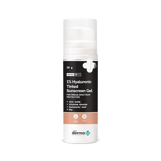 The-Derma-Co-1%-Hyaluronic-Tinted-Sunscreen-Gel