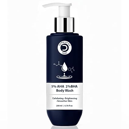 Dermistry Body Wash for Body Acne | 5% AHA BHA Exfoliating Body Wash