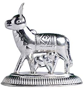 Pure Silver Cow and Calf