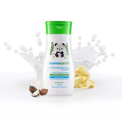 Mamaearth Daily Moisturizing Lotion & Mamaearth Nourishing Baby Hair Oil - PUSHMYCART