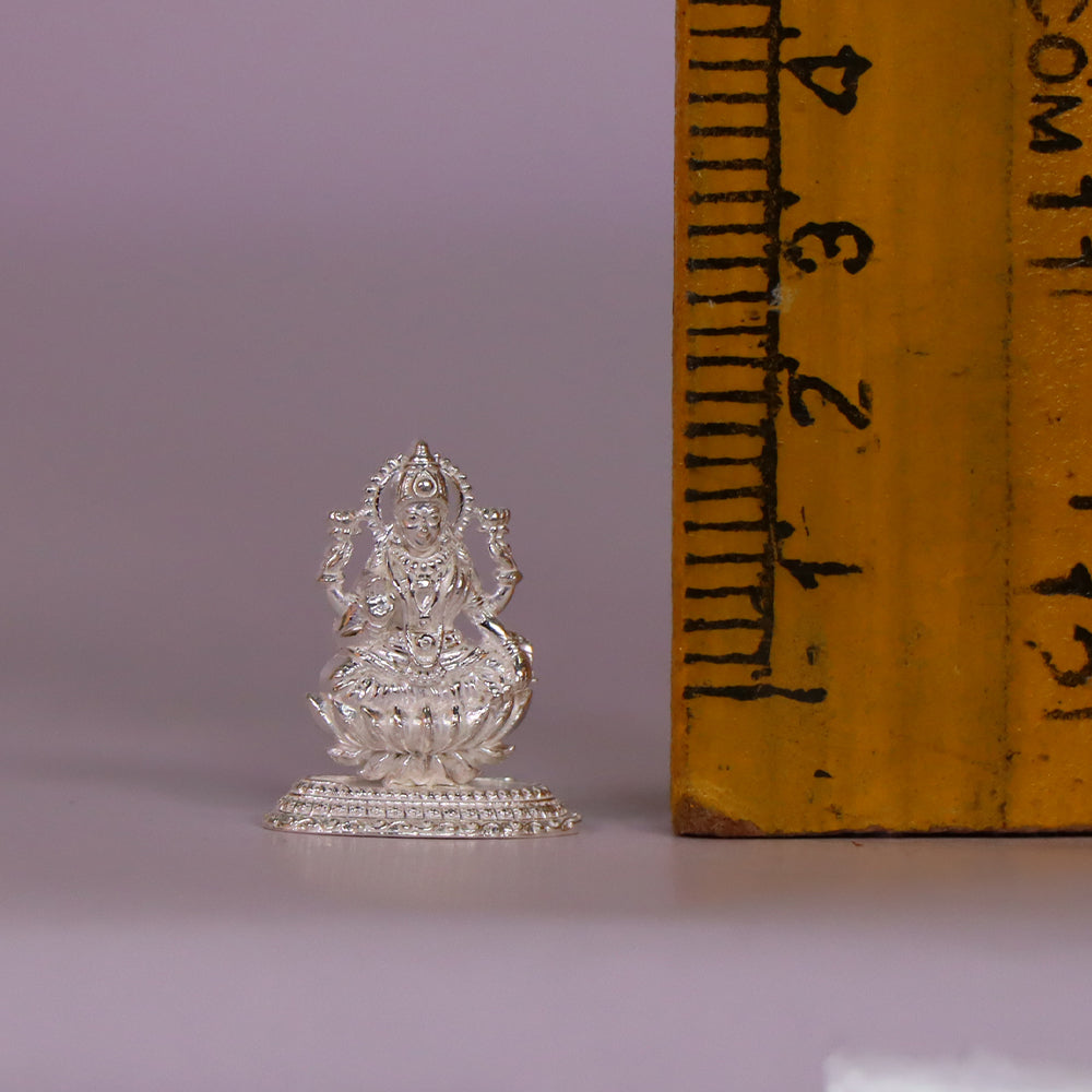 Pure Silver Lakshmi Devi Idol 1 pcs