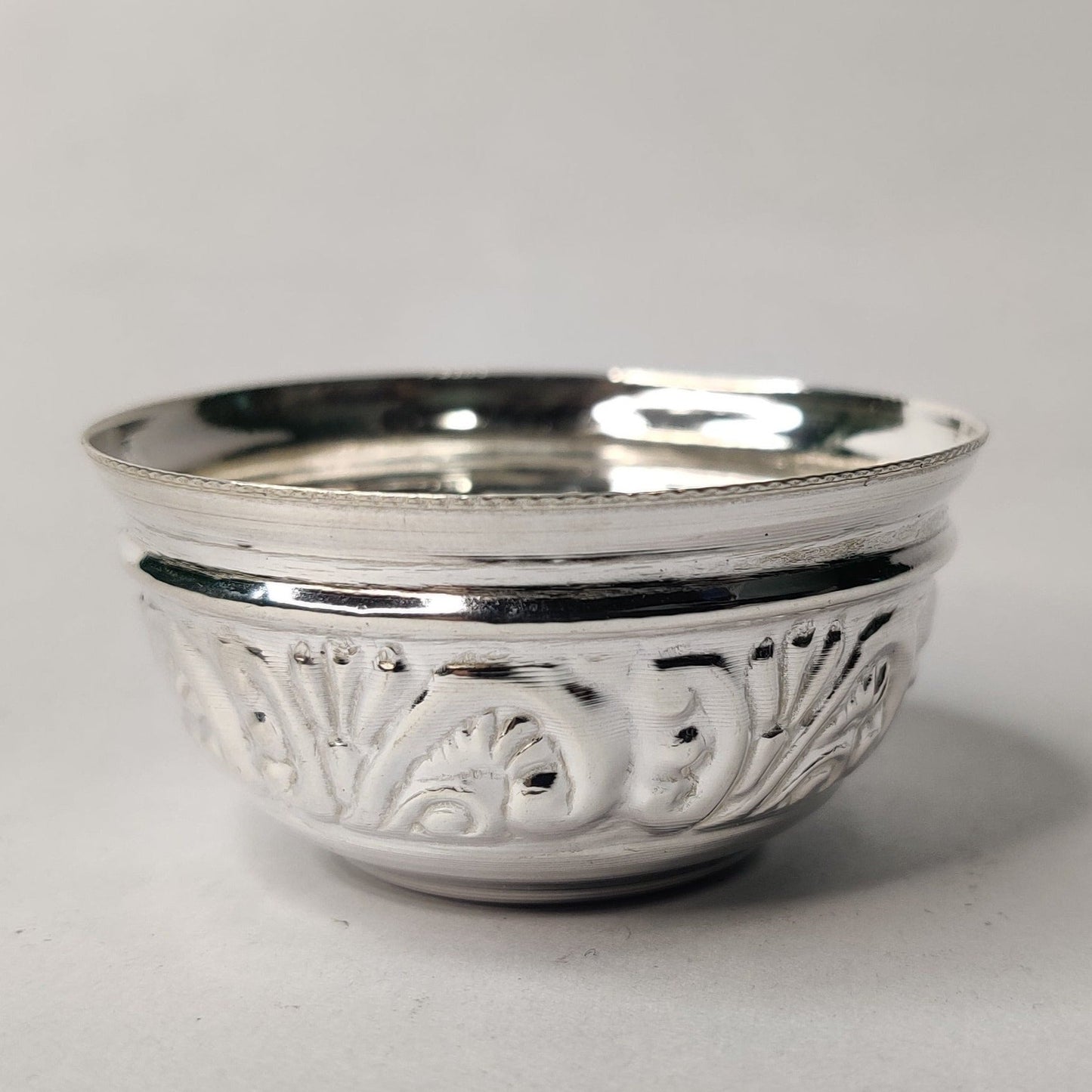 Silver bowl for pooja