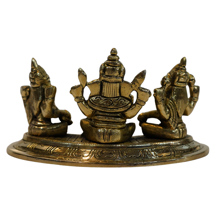 Brass Lakshmi Ganesha Auspicious Sculpture 1014g