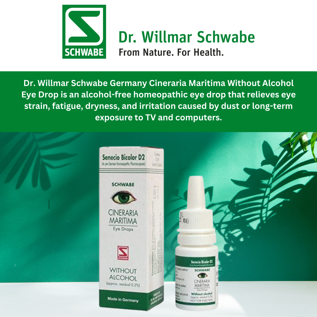 Dr Willmar Schwabe Germany Cineraria Maritima Without Alcohol Eye Drop 10ml