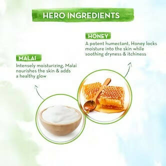 Mamaearth Honey Malai Body Lotion with Honey and Malai for Nourishing Glow