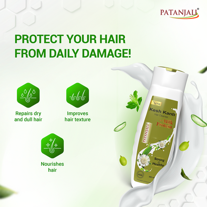 Patanjali Ayurveda Kesh Kanti Milk Protein Hair Cleanser