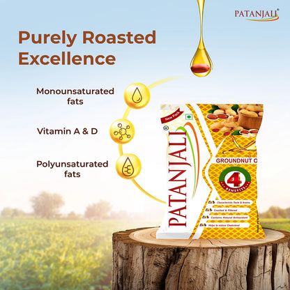 Patanjali Groundnut Oil Pouch