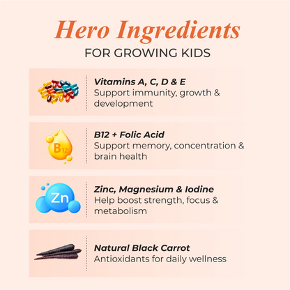 Nutrela Multi- Vitamin Kids Gummies- Straberry Flavour