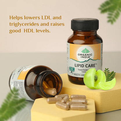 Organic India Lipid Care Capsule bottle - PUSHMYCART