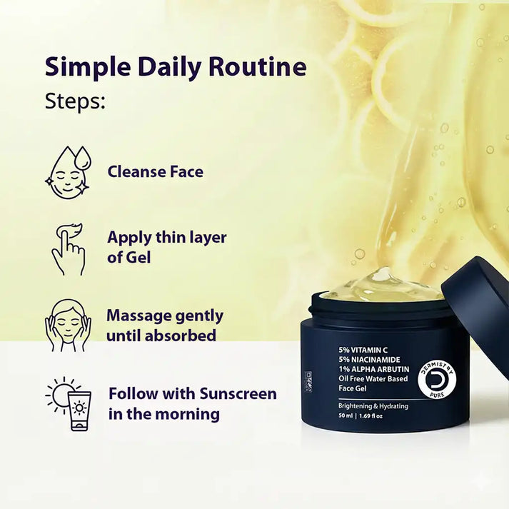 Dermistry Water Based Moisturizer for Oily Skin | Hydrating Face Cream