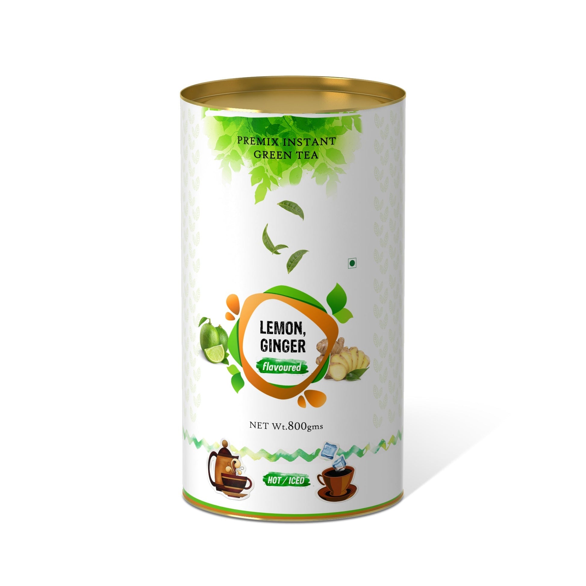 The Tea Planet Lemon Ginger Flavoured Instant Green Tea